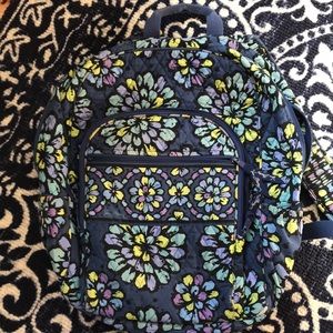 Vera Bradley Indigo Pop Campus Backpack
